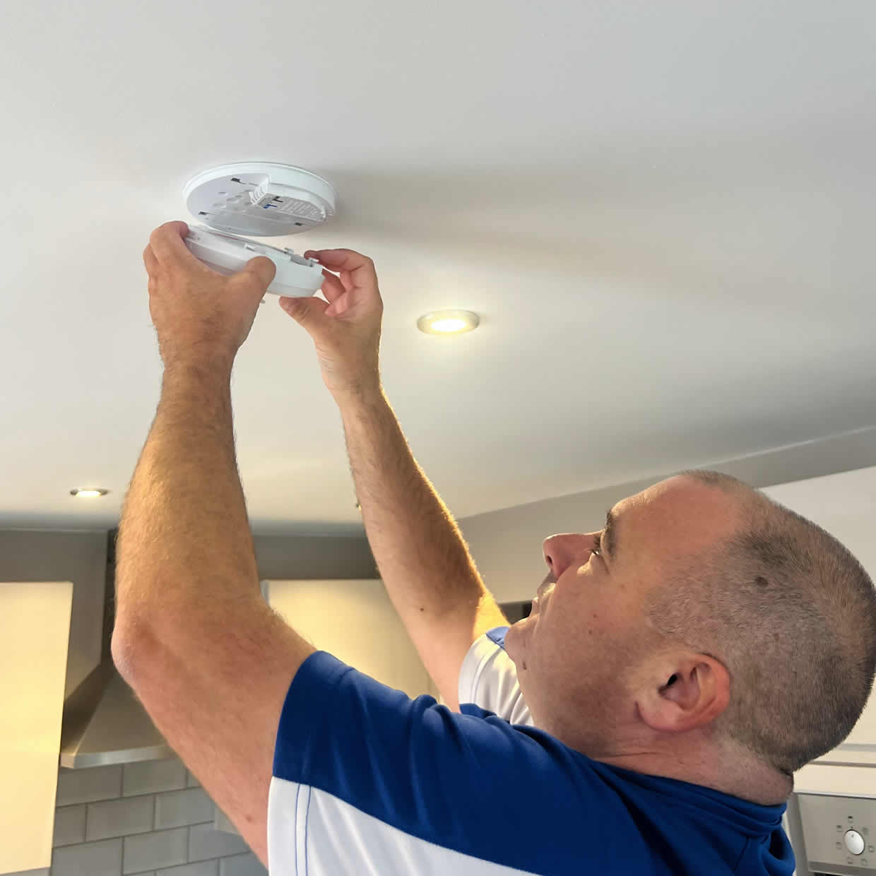 Smoke alarm providing fire safety protection in an East Kilbride home